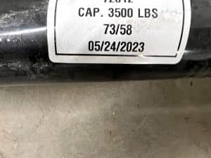 2026 73/58 3500LB IDLER AXLE W SPRINGS