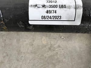 2026 89/74 3500LB BRAKE AXLE W SPRINGS