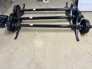 2026 75/58 7000LB BRAKE AXLE W SLIPPER SPRINGS