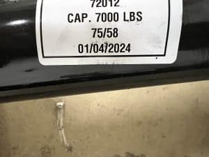 2026 75/58 7000LB BRAKE AXLE W SLIPPER SPRINGS