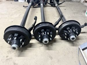 2026 75/58 7000LB BRAKE AXLE W SLIPPER SPRINGS