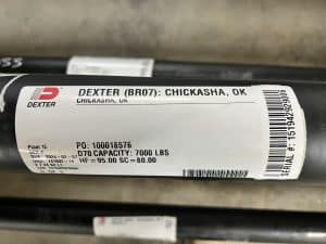 2026 95/80 7000LB BRAKE AXLE W SLIPPER SPRINGS