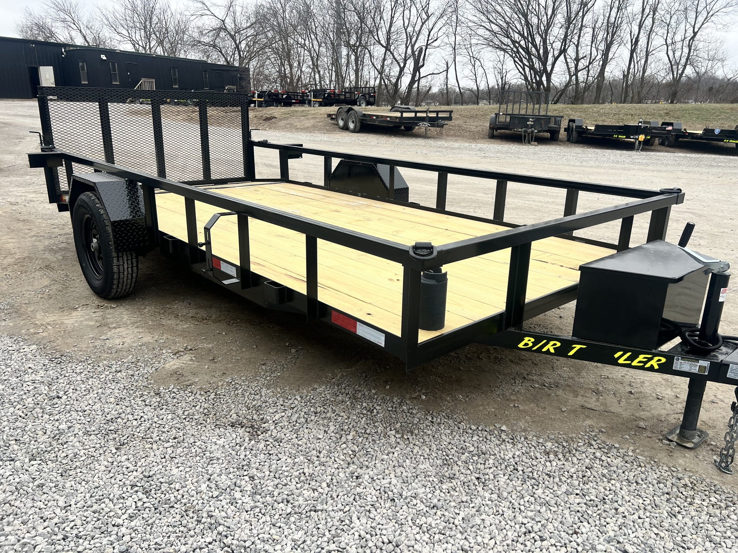 FEATURED 2026 B/R 77X12FT UTILITY TRAILER W DOVETAIL 32IN GATE – BR7712