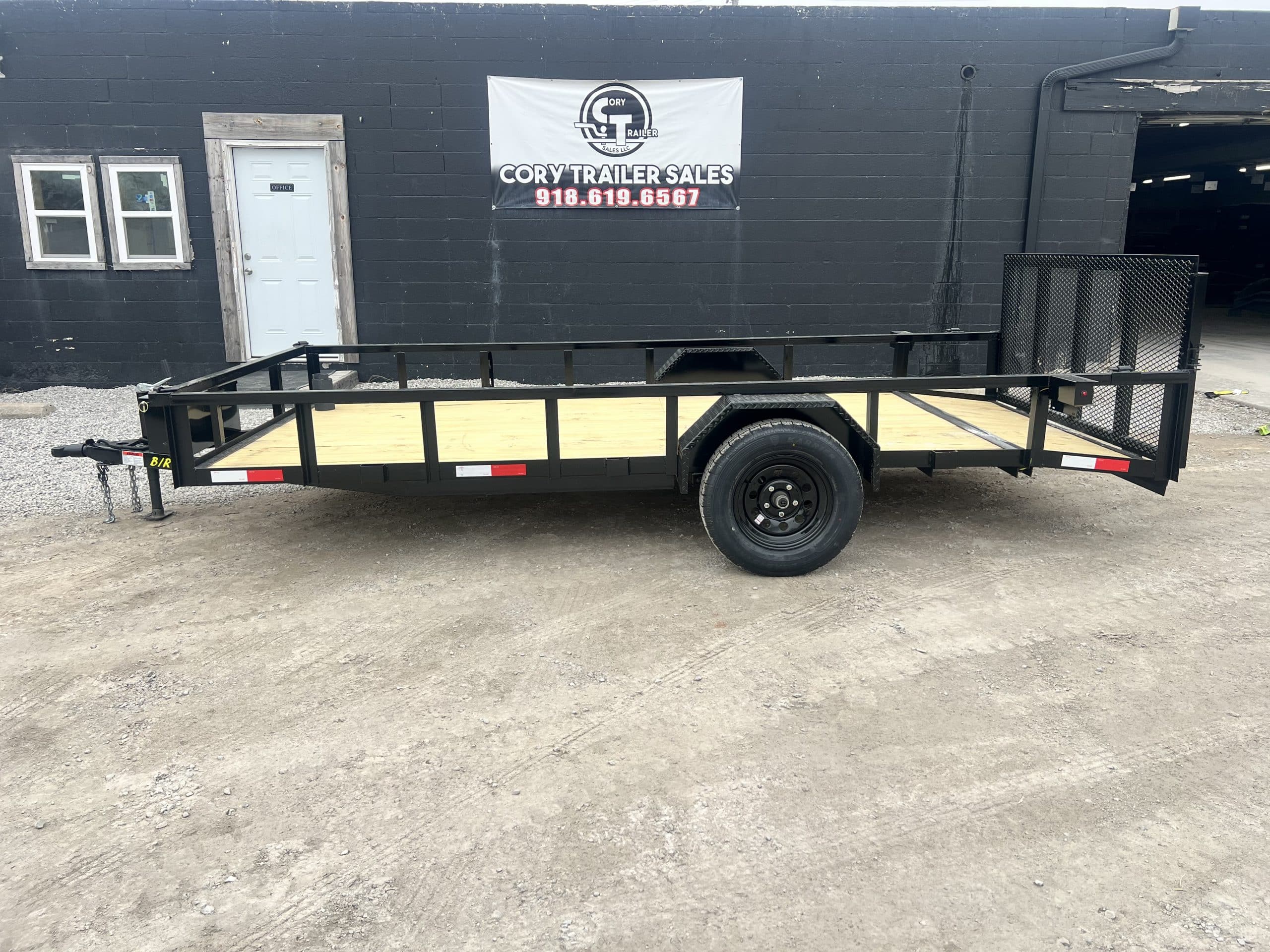 FEATURED 2026 B/R 77X14FT UTILITY TRAILER W DOVETAIL 32IN GATE