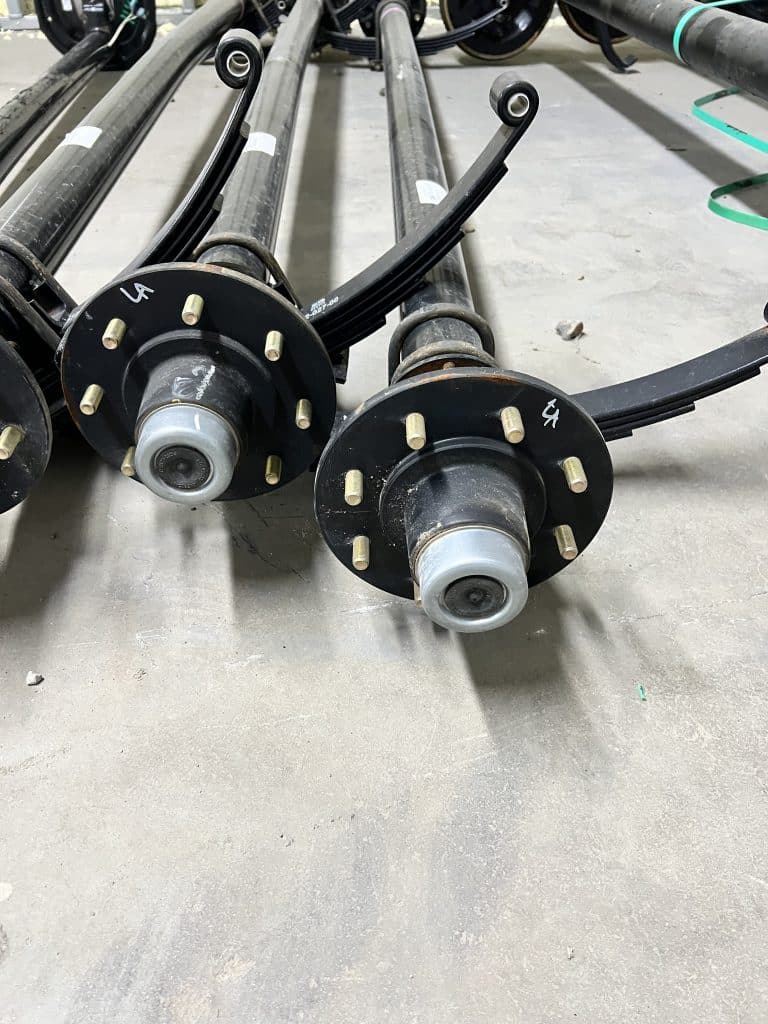 2026 95/80 7000LB IDLER AXLE W EYE TO EYE SPRINGS