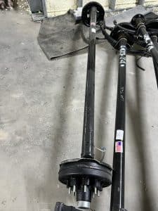 2026 95/80 7000LB IDLER AXLE W EYE TO EYE SPRINGS