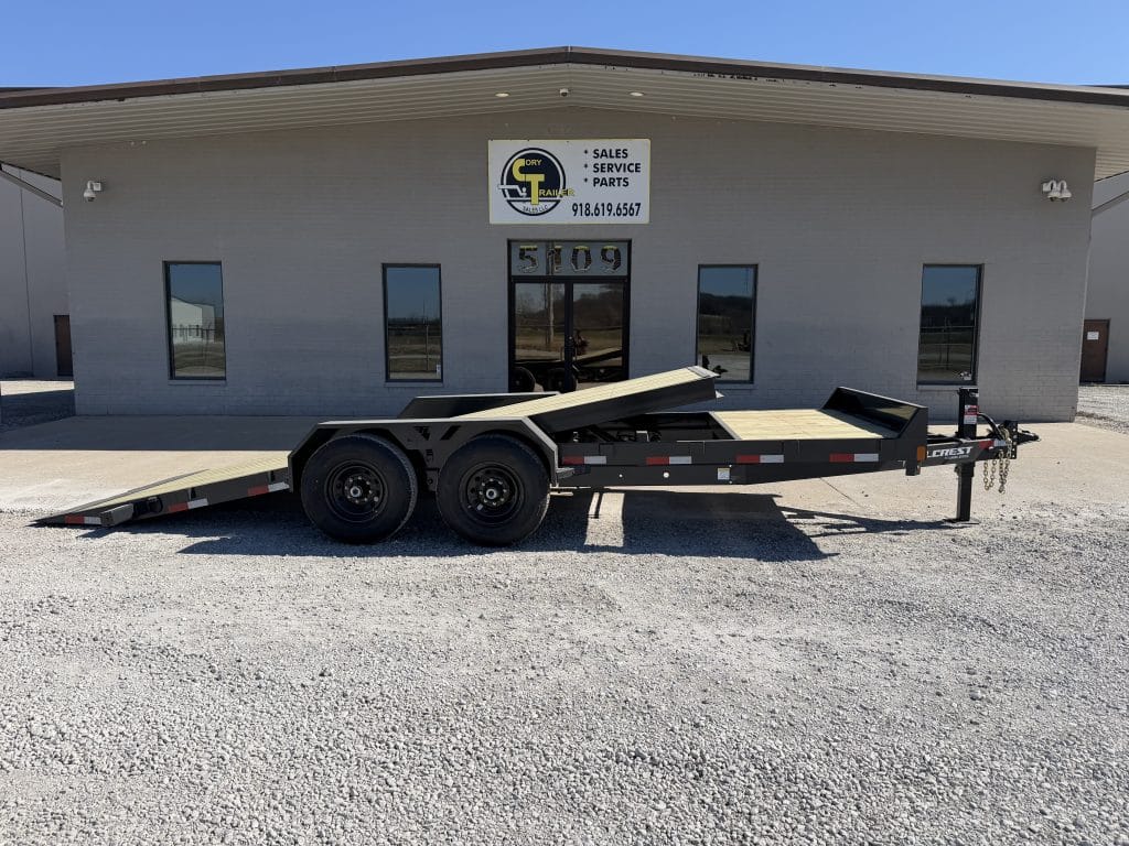 FEATURED 2026 HILLCREST 83 X 20FT 14K GRAVITY TILT W CYLINDER and REMOVABLE FENDERS BLACK – HC2014KT