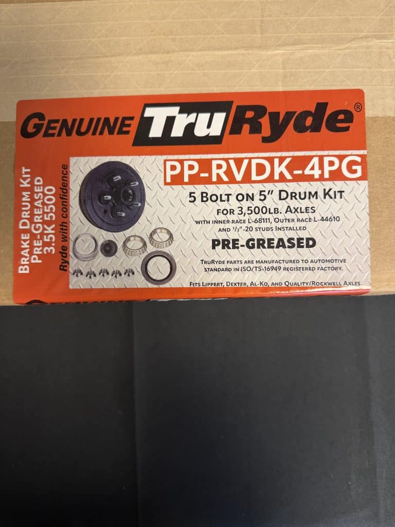 5 X 5 BOLT PATTERN 3500LB BRAKE HUB-DRUM KIT PRE-GREASED