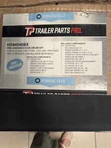 5 X 4.5 BOLT PATTERN 3500LB BRAKE HUB-DRUM KIT PRE-GREASED