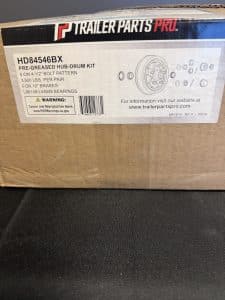 5 X 4.5 BOLT PATTERN 3500LB BRAKE HUB-DRUM KIT PRE-GREASED