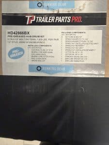 8 BOLT ON 6 1/2 7000LB HUB-DRUM KIT