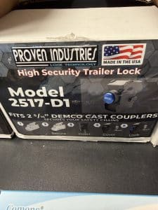 PROVEN INDUSTRIES HITCH LOCK MODEL 2517-D1