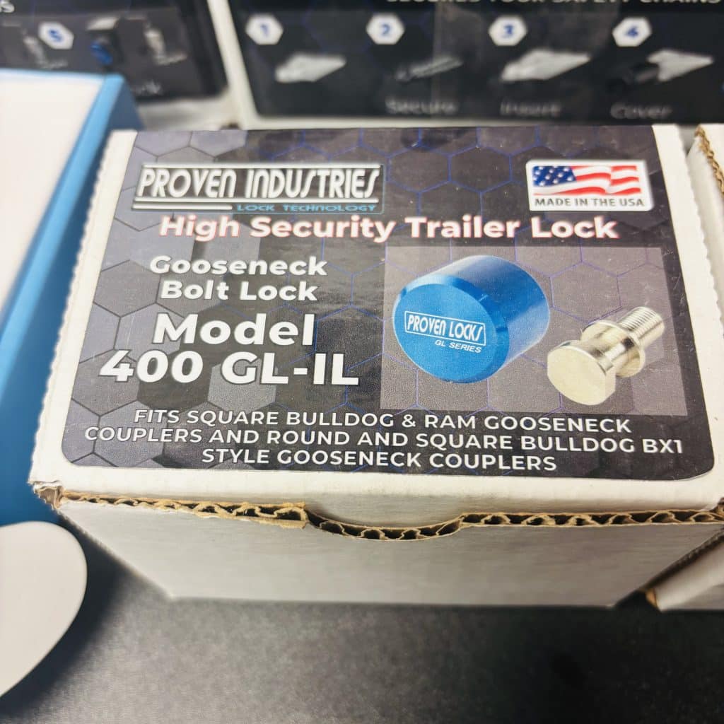PROVEN INDUSTRIES GOOSENECK HITCH LOCK BOLT MODEL 400GL
