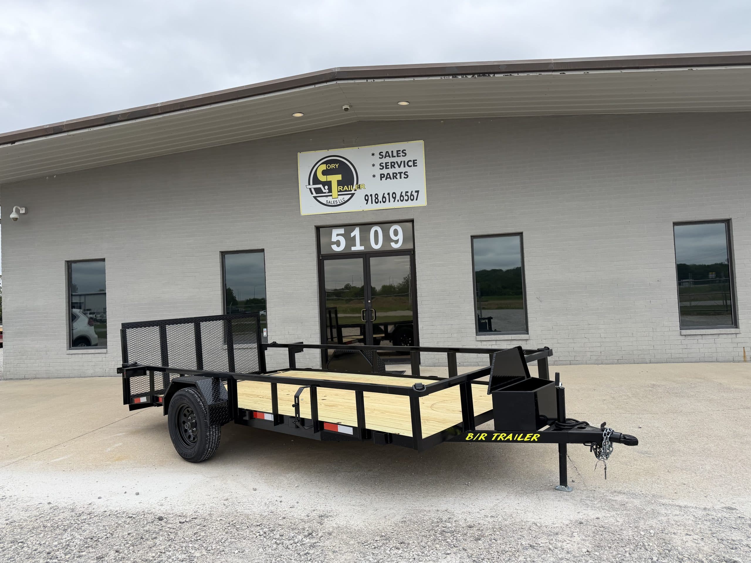 2026 B/R Trailers 77 x 14Ft utility with gate